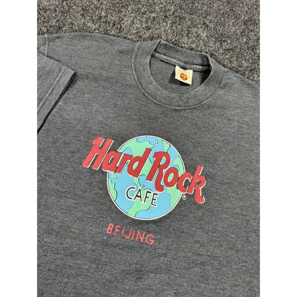 Hard Rock Cafe Other - VTG Hard Rock Cafe Beijing T Shirt Mens Gray China Globe 90s